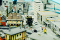 Intricate miniature model cityscape