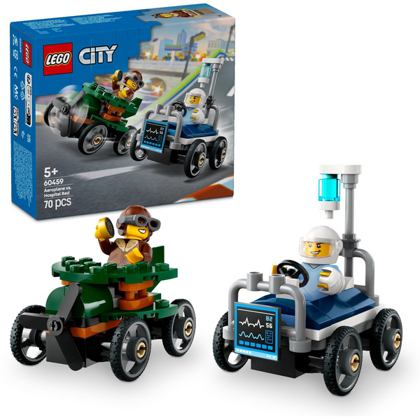 LEGO City Airplane vs. Hospital Bed Race Pack 60459