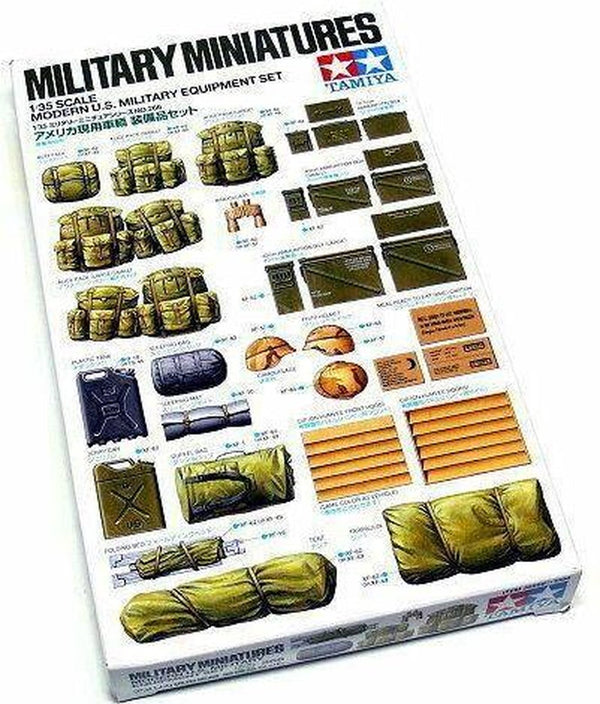 Tamiya model kit diorama - 35266 diorama set us military equipment modern plastic - 1:35 - model making-0