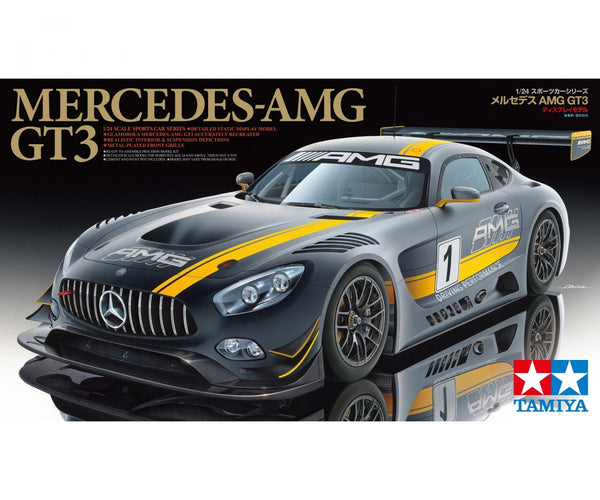 Tamiya model kit car - 24345 mercedes-amg gt3 plastic - 1:24 - model making-0