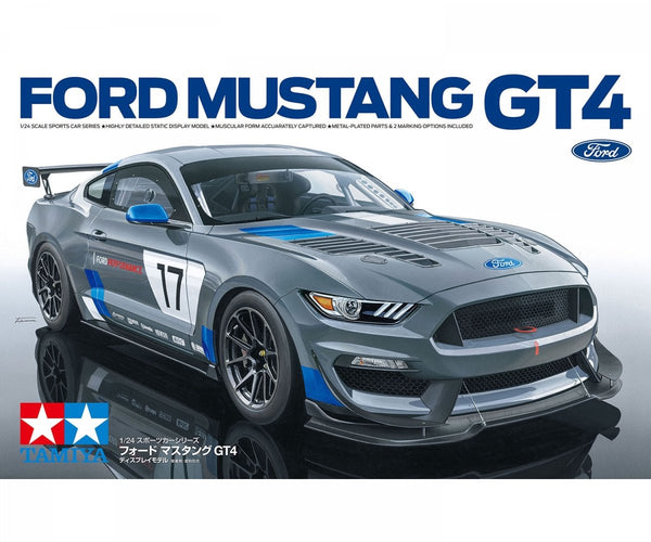 Tamiya model kit car - 24354 ford mustang gt4 plastic - 1:24 - model making-0