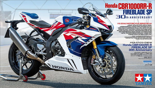 Tamiya model kit car - 14141 honda cbr1000rr-r fireblade sp 30th anniversary plastic - 1:12 - model making-0