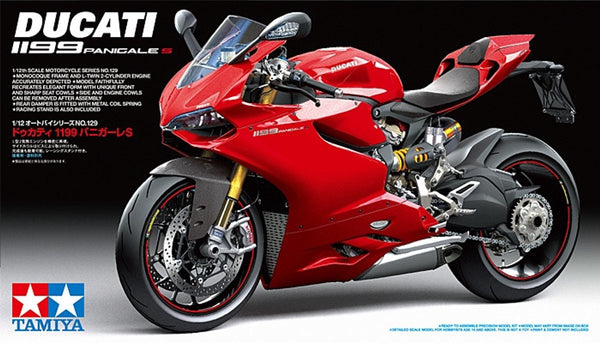 Tamiya model kit military vehicles - 14129 ducati 1199 panigale s - motorcycle plastic - 1:12 - model making-0