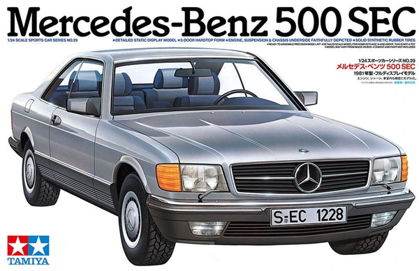 Tamiya mercedes-benz 500sec - luxe coupé 1:24 modelbouwkit - 24029-0
