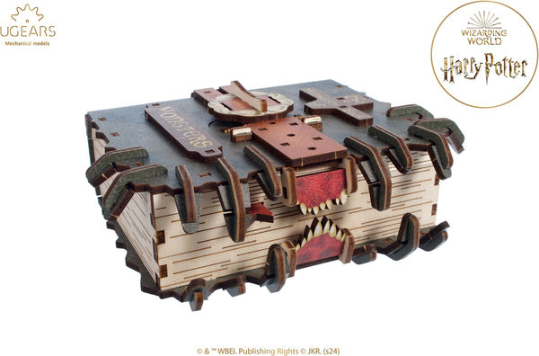 Ugears 3D model building - the monster book of monsters™ - harry potter™ - mechanical building kit wood - educational toys-0