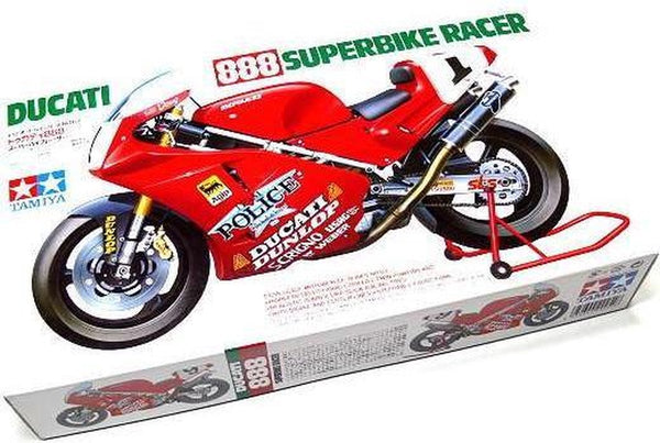 Tamiya model kit motorcycles - 14063 ducati 888 superbike '93 plastic - 1:12 - model making-0