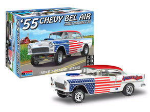 Level 4 Model Kit 1955 Chevrolet Bel Air Street Machine 2-in-1 Kit 1/24 Scale Model by Revell-3
