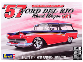 Level 5 Model Kit 1957 Ford Del Rio Ranch Wagon 2-in-1 Kit 1/25 Scale Model by Revell-4