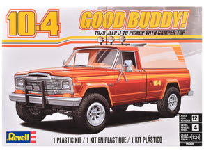 Level 4 Model Kit 1979 Jeep J-10 Pickup Truck with Camper Top 1/24 Scale Model by Revell-0