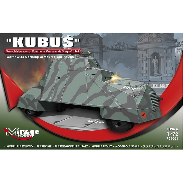 Mirage Hobby Kubus Armored Car – 1:72 Plastic Model Kit