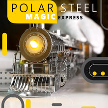 Metal Time Polar Steel Magic Express Mechanical Steam Train - Metal Model Kit