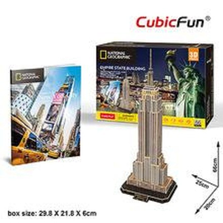 National Geographic Empire State Building 3D Puzzle with Photo Album