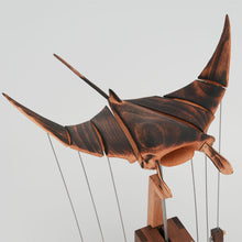Wooden Manta Ray Moving Sculpture (Finished Piece)