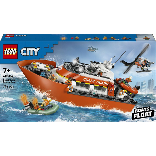 LEGO City Coast Guard Rescue Boat and Helicopter 60504