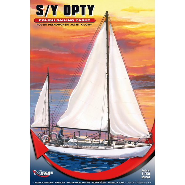 Mirage Hobby S/Y Opty Sailing Yacht – 1:50 Plastic Model Kit