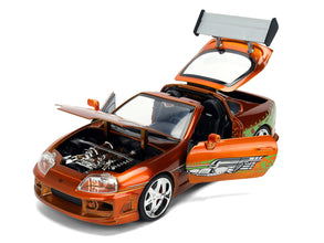 Brian's Toyota Supra Orange Color Brush Finish 25 Years of Fast & Furious Anniversary 