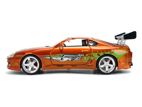 Brian's Toyota Supra Orange Color Brush Finish 25 Years of Fast & Furious Anniversary 