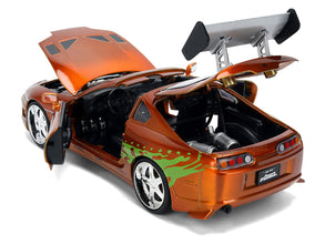 Brian's Toyota Supra Orange Color Brush Finish 25 Years of Fast & Furious Anniversary 