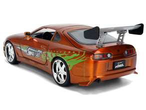 Brian's Toyota Supra Orange Color Brush Finish 25 Years of Fast & Furious Anniversary 