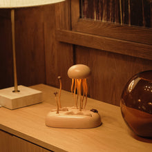 Illuminated Wooden Jellyfish Automaton (Finished Piece)