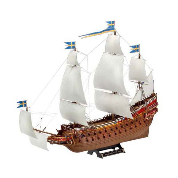 Revell model building kit - swedish regal ship vasa 1:150 - 330 parts.-0