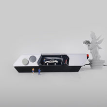 FUN-TECH-LAB Windsible, Desktop Wind Tunnel, for 1:64 Diecast Car Models, Miniature Wind Simulation, Display Stand, for Collectors and Hobbyists