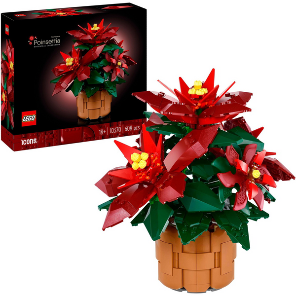 LEGO Icons Christmas Potted Poinsettia 10370