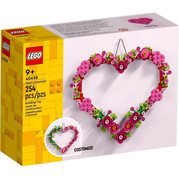 LEGO Heart-Shaped Ornament