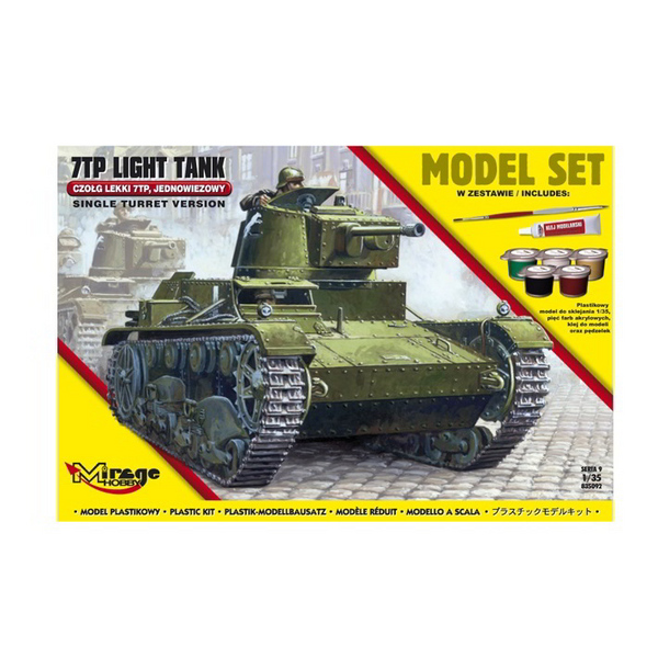 Mirage Hobby 7TP Polish Tank – 1:35 Plastic Model Kit