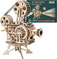 ROKR Vitascope 3D wooden film projector model kit