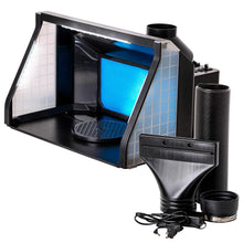 Master Airbrush Large Portable Airbrush Spray Booth Station with LED Lights, 25W Fan, Turntable & 6' Exhaust Hose, 22.25