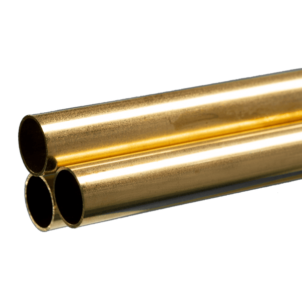 K&S 9219 round brass tube 9/16 in. x .029 in. x 36 in., 3 pieces