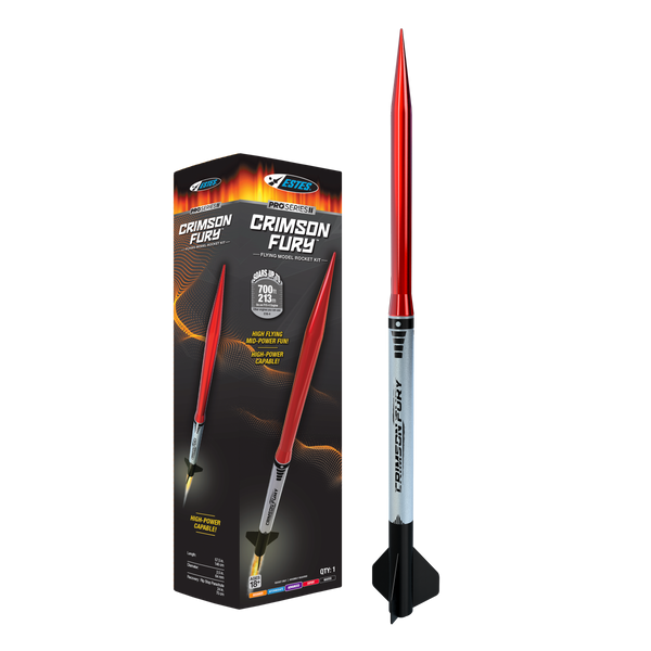 Estes Pro Series II Crimson Fury model rocket kit