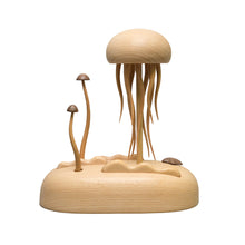 Illuminated Wooden Jellyfish Automaton (Finished Piece)