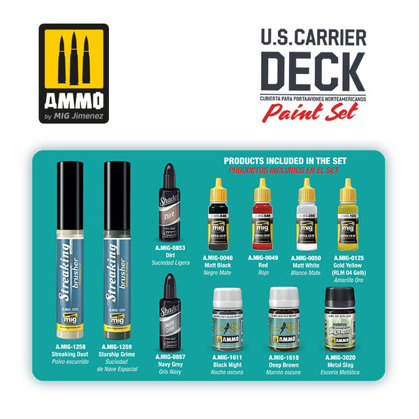 AMMO by Mig U.S. Carrier Deck Paint Set A.MIG-7457