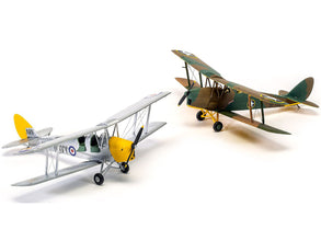 Level 2 Model Kit De Havilland Tiger Moth Aircraft with 2 Scheme Options 1/72 Plastic Model Kit by Airfix-1