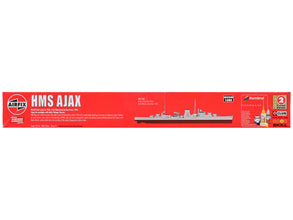 Level 3 Model Kit HMS Ajax Light Cruiser 1/600 Plastic Model Kit by Airfix