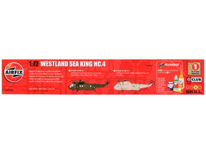 Level 3 Model Kit Westland Sea King HC.4 Helicopter with 2 Scheme Options 1/72 Plastic Model Kit by Airfix-1