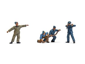 Level 1 Model Kit WWII RAF Ground Crew Figure and Accessory Set 1/48 Plastic Model Kit by Airfix-4