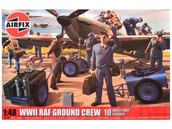 Level 1 Model Kit WWII RAF Ground Crew Figure and Accessory Set 1/48 Plastic Model Kit by Airfix-0