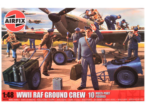 Level 1 Model Kit WWII RAF Ground Crew Figure and Accessory Set 1/48 Plastic Model Kit by Airfix-0
