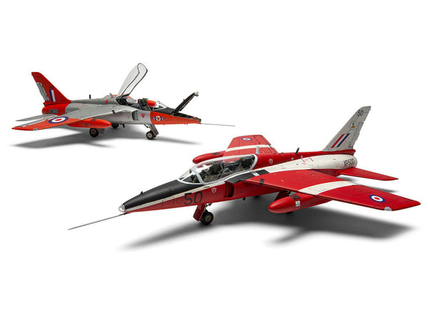 Level 2 Model Kit Folland Gnat T.1 Fighter Aircraft with 2 Scheme Options 1/48 Plastic Model Kit by Airfix-1