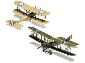 Level 2 Model Kit Royal Aircraft Factory BE2c Aircraft with 2 Scheme Options 1/72 Scale Plastic Model Kit by Airfix-4