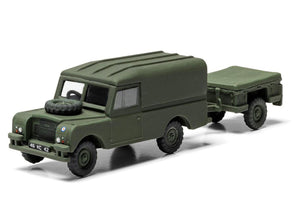 Level 2 Model Kit Land Rover LWB (Hard Top) Truck and Trailer with 2 Scheme Options 1/76 Scale Plastic Model Kit by Airfix-2