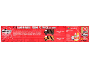 Level 1 Model Kit Land Rover 1 Tonne FC Truck (GS Body) with 3 Scheme Options 1/76 Scale Plastic Model Kit by Airfix-4