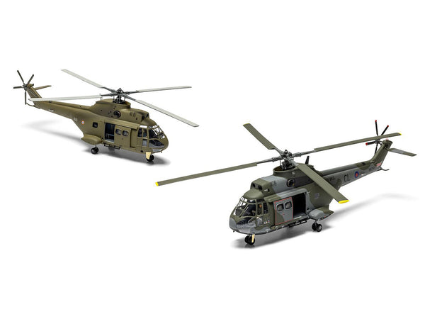 Level 2 Model Kit Westland Puma HC.1 Helicopter with 2 Scheme Options 1/72 Plastic Model Kit by Airfix-1