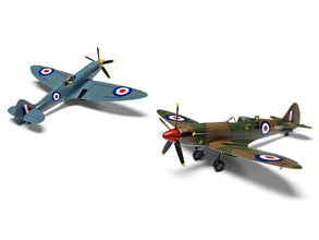 Level 2 Model Kit Supermarine Spitfire PR.XIX Fighter Aircraft with 3 Scheme Options 1/48 Plastic Model Kit by Airfix-1