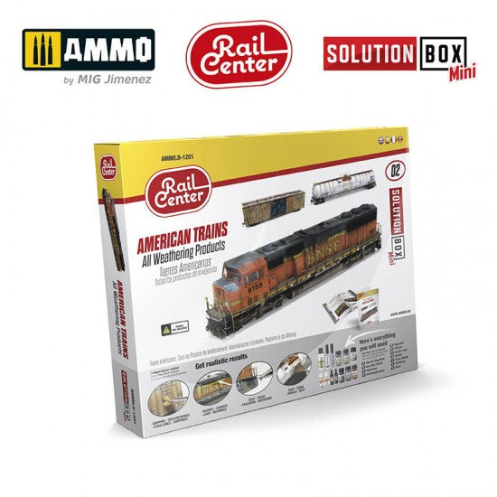 AMMO by Mig Jimenez Rail Center Solution Box Mini #02 American Trains