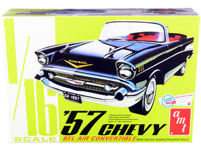 Skill 3 Model Kit 1957 Chevrolet Bel Air Convertible 2-in-1 Kit 1/16 Scale Model by AMT-0