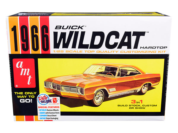 Skill 2 Model Kit 1966 Buick Wildcat Hardtop 3 in 1 Kit 1/25 Scale Model by AMT-0